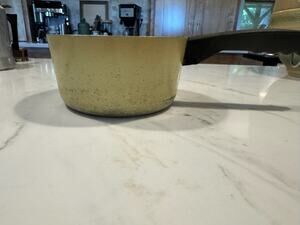 Vintage Yellow Club Cast Aluminum Sauce Pan NO LID 1.5 Qt